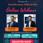 Navy Blue Webinar Post with Red Accents